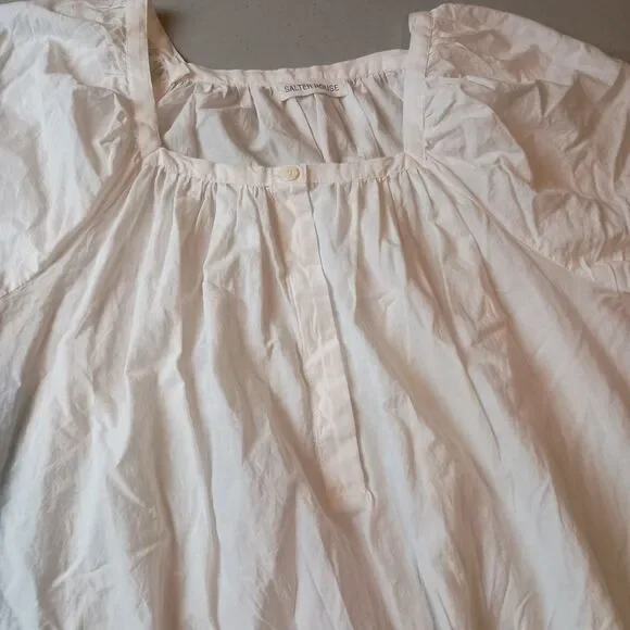 Salter House Embroidered Organic Cotton Nightgown One Size White Lamb Nightdress - Picture 2 of 10